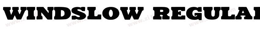 Windslow Regular字体转换